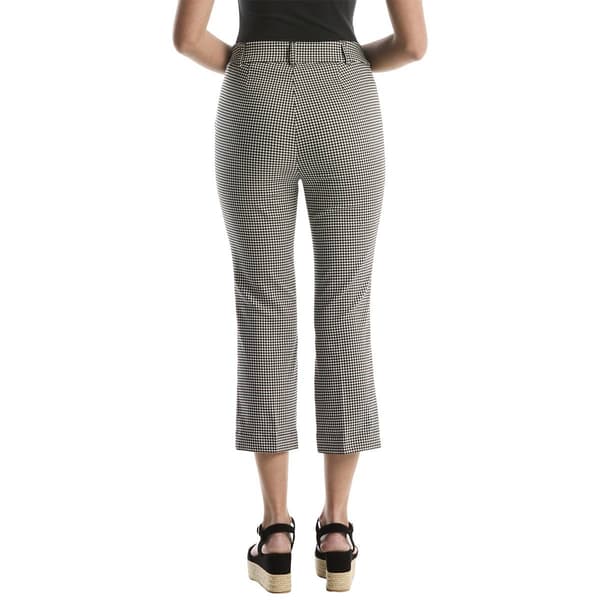 Womens Rafaella® Pull On Gingham Kick Flare Leg Pants
