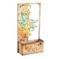 Evergreen Laser-Cut Metal Painted Dragonfly Plant Stand - image 1
