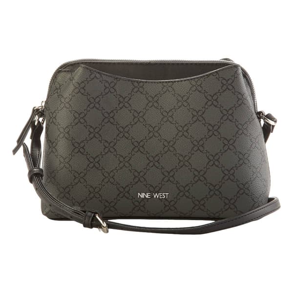 Nine West Calandra Mini Dome Crossbody with Logo - Jet Black - image 