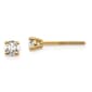Pure Fire 14kt. Gold 1/4ctw. Diamond 4-Prong Screw Earrings - image 1