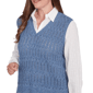 Petite Alfred Dunner Lake Victoria Vest Two In One Sweater - image 5