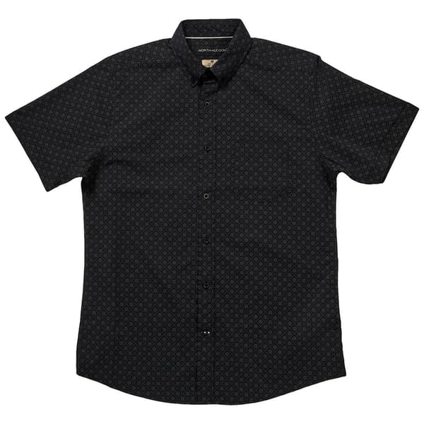 Mens North Hudson Diamond Tuckless Button Down Shirt - image 