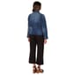 Womens Democracy Long Sleeve Peplum Denim Jacket - image 2