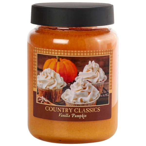 Country Classics Vanilla Pumpkin 26oz. Jar Candle - image 