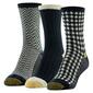 Womens Gold Toe&#40;R&#41; 3pk. Houndstooth Midi Socks - image 1
