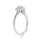 Nova Star&#174; Lab Grown Diamond & Sapphire Cathedral Bridal Ring - image 2