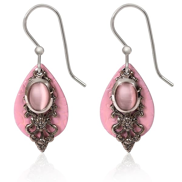 Silver Forest Renew, Refresh, Revive Filigree &amp; Stone Earrings - image 