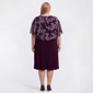 Plus Size Connected Apparel Leaf Poncho Shift Dress - image 1