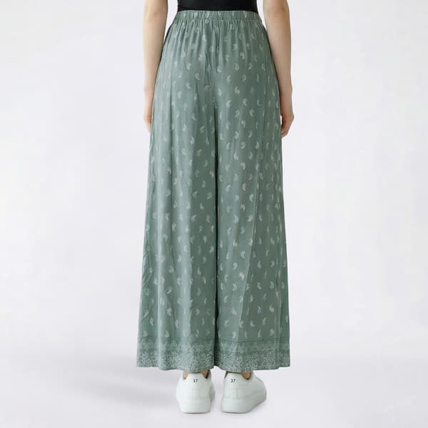 Juniors Pink Rose Print Challis Wide Leg Drawstring Pant