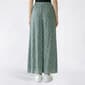 Juniors Pink Rose Print Challis Wide Leg Drawstring Pant - image 3