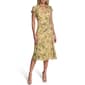 Womens Tommy Hilfiger Cap Sleeve V Neck Print Chiffon Midi Dress - image 1