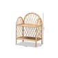 Baxton Studio Hammond Bohemian Rattan 2-Tier Display Shelf - image 7