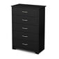 South Shore Fusion 5-Drawer Chest - Pure Black - image 1