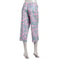 Petite Jessica Simpson Flowers Lettuce Edge Pajama Capris - image 3