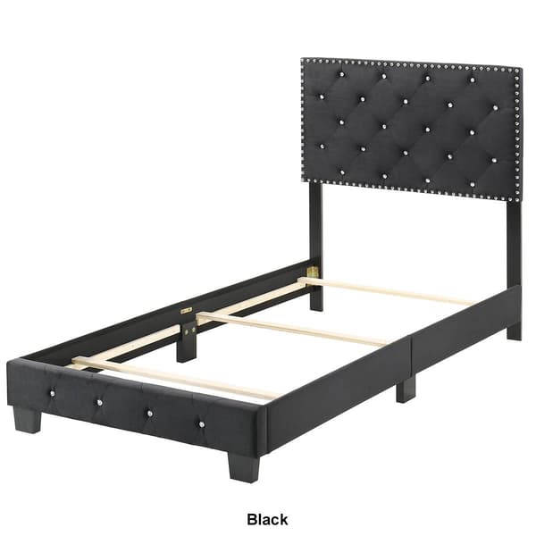 Passion Furniture Suffolk Panel Bed Frame- Twin