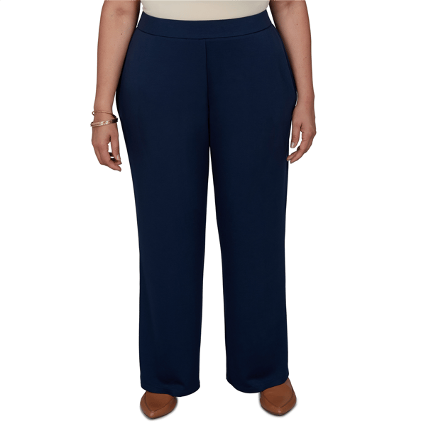 Plus Size Alfred Dunner Good To Go Pull On Pants - Short Length - image 