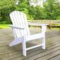9th & Pike&#174; White Resin Traditional Outdoor Adirondack Chair - image 9
