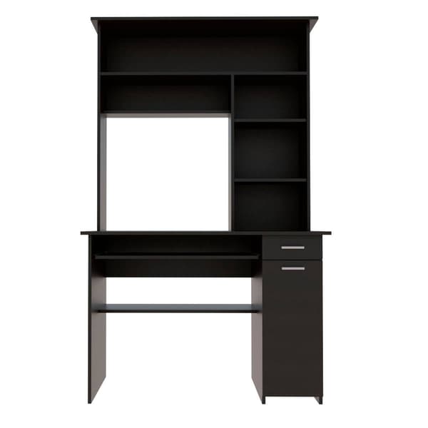 FM FURNITURE Weston Two Computer Desk w/ Hutch