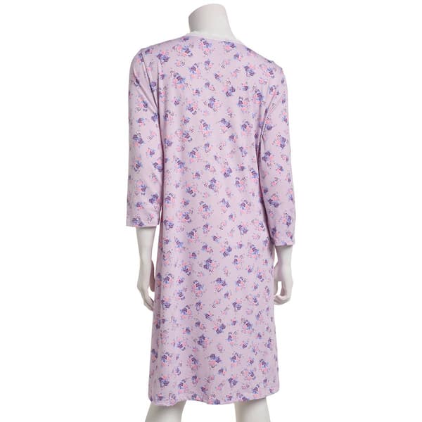Womens Elizabeth & Nicole Romantic Letter Lace Nightgown