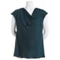 Womens Calvin Klein Cap Sleeve Cowl Neck Striped Blouse - image 1