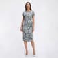 Womens Sami & Jo Short Sleeve Paisley Sarong Sheath Dress - image 1