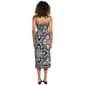 Juniors Angie Twist Front Keyhole Scarf Print Midi Slip Dress - image 3
