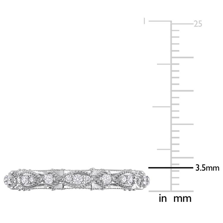 Gemstone Classics™ 10kt. White Gold Lab Created Sapphire Ring