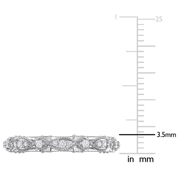 Gemstone Classics™ 10kt. White Gold Lab Created Sapphire Ring