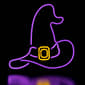 Northlight Seasonal 15in. LED Neon Witch Hat Window Silhouette - image 1