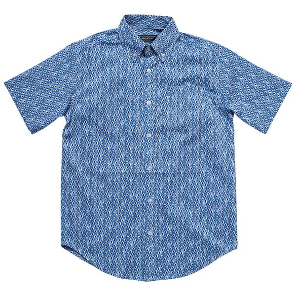 Mens Architect(R) Geometric Button Down Shirt - Marina Blue - image 
