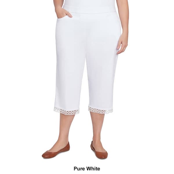 Plus Size Alfred Dunner Dress Code Tummy Slimming Capri Pants