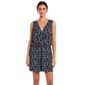 Womens Nina Leonard Sleeveless Geometric Surplice Neck Romper - image 1