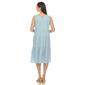 Womens White Mark Sleeveless Tiered Chambray Midi Dress - image 4