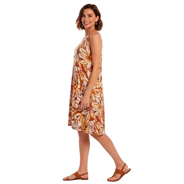 Petite Harlow & Rose Sleeveless Back Keyhole Floral Shift Dress