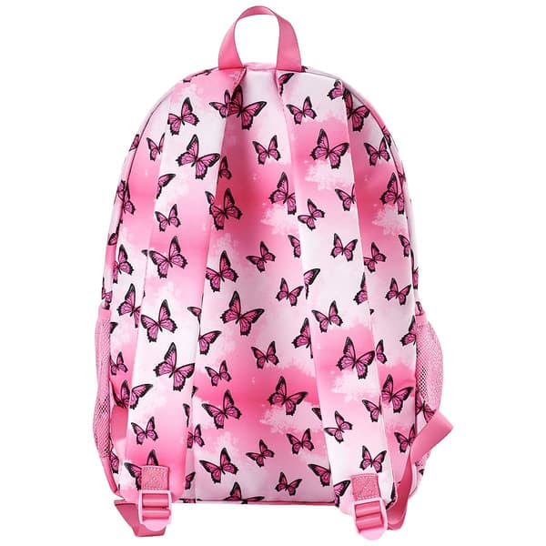 Madden Girl Nylon Backpack w/Lunch Box - Butterflies