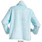 Womens Jasmine Rose Long Sleeve 3D Plush Snap Jacket Robe - image 2