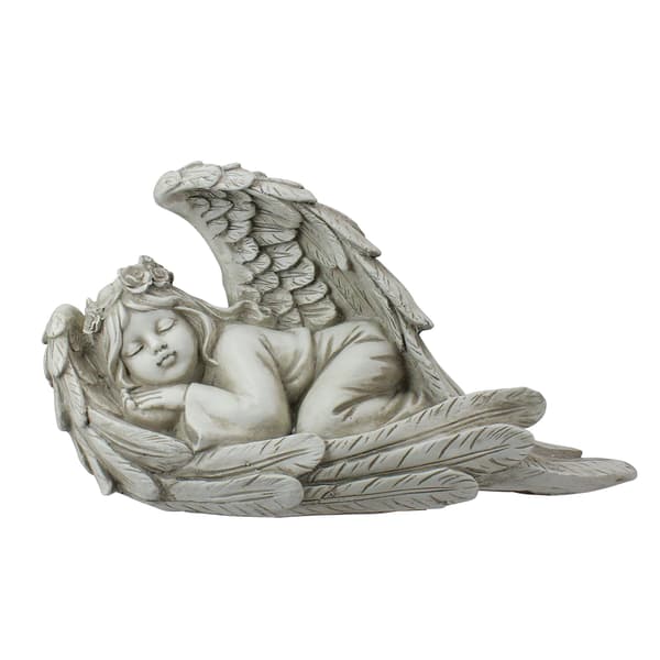 Northlight Seasonal 16in. Sleeping Heavenly Angel Statue - image 
