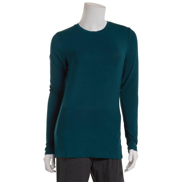 Womens Cuddl Duds Softwear Long Sleeve Stretch Crew Neck Tee - image 