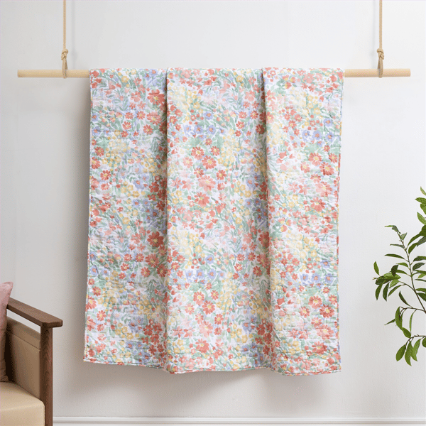 Greenland Home Fashions™ Alice Pastel Floral Meadow Throw Blanket
