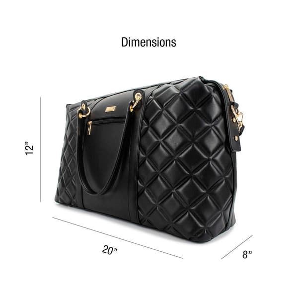 Badgley Mischka Quilted Vegan Leather