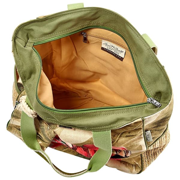 Caribbean Joe Flamingo with Palm Tote