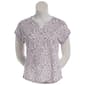 Petite Architect(R) Short Sleeve Split Neck Brushstroke Tee - image 1