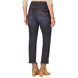Womens Democracy “Ab”solution® High Rise Fray Slim Leg Jeans