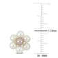 Gemstone Classics™ White & Pink Pearl Flower Stud Earrings - image 3