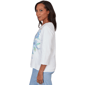 Womens Alfred Dunner Caribbean Blues Dragonfly Floral Blouse - image 4