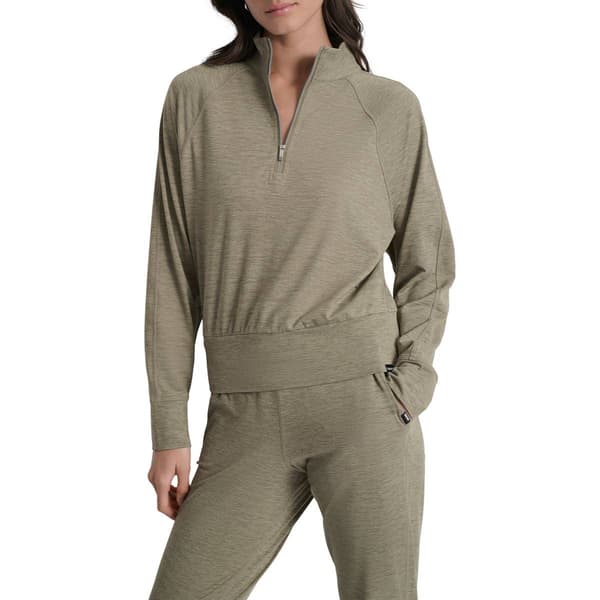 Womens DKNY Sport Space Dye Half Zip Sweater - image 