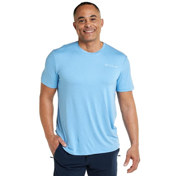 Mens Spyder Performance Solid Crew Neck Short Sleeve Tee - image 
