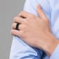 Mens Gentlemen''s Classics™ Black Silicone 8mm Wedding Band - image 4
