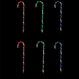 Northlight Candy Cane Christmas Pathway Markers - Set of 6
