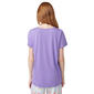 Womens HUE&#174; Short Sleeve Solid Scoop Pajama Tee - image 2